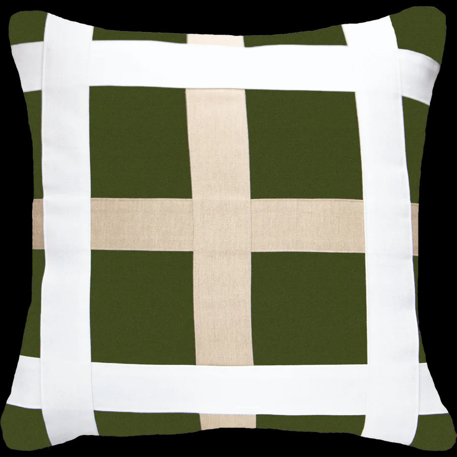 Outdoor Nautical November Lounge Cushion 55 x 55 cm in Green