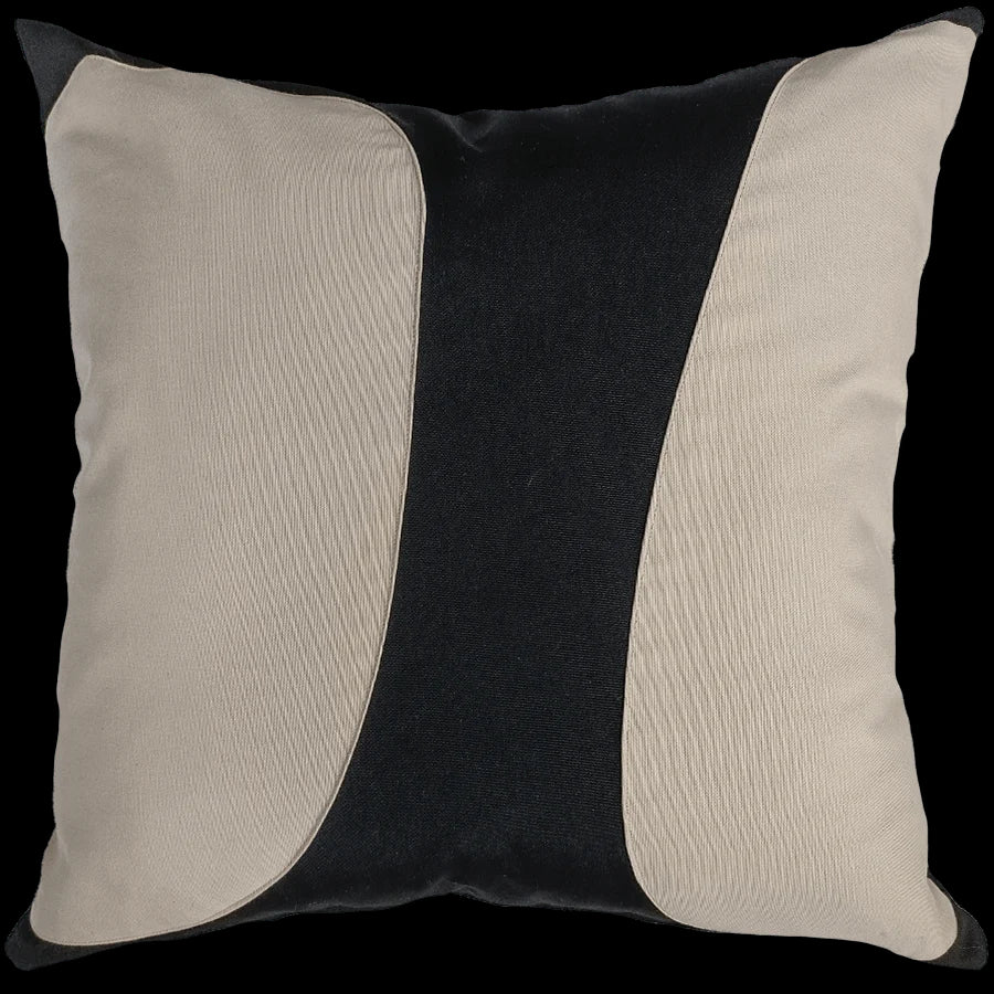 Outdoor Global - Earth Lines Lounge Cushion 55 x 55cm in Beige & Black