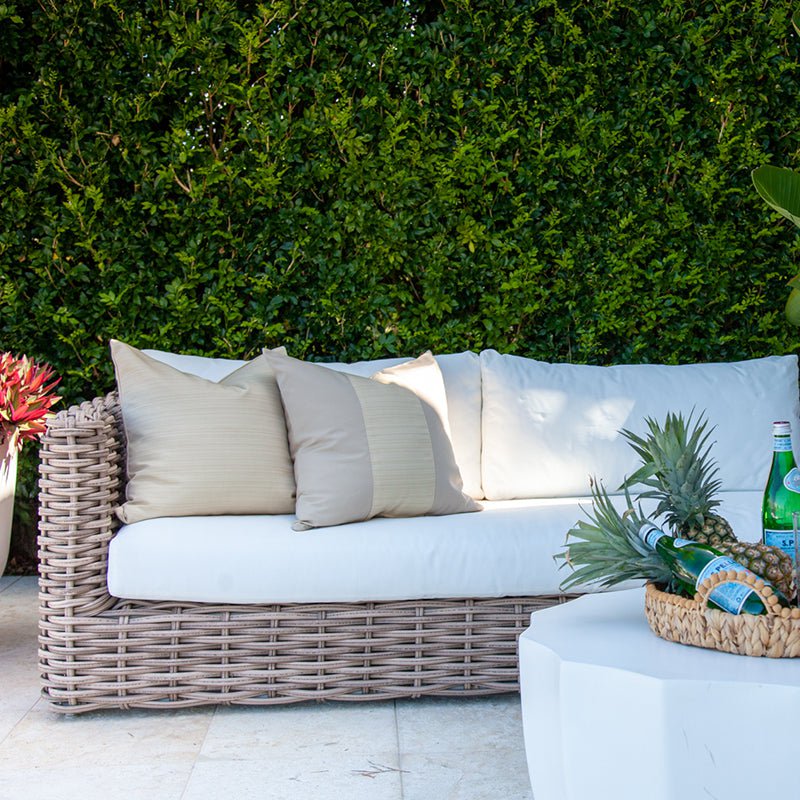Outdoor Nautical Stripe Lounge Cushion