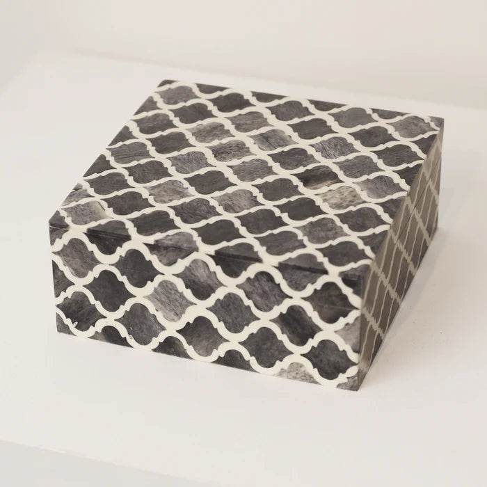 Bone Inlay Box in Junction Pattern