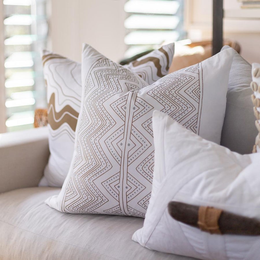 Dreamtime Zig Zag Stripe Lounge Cushion