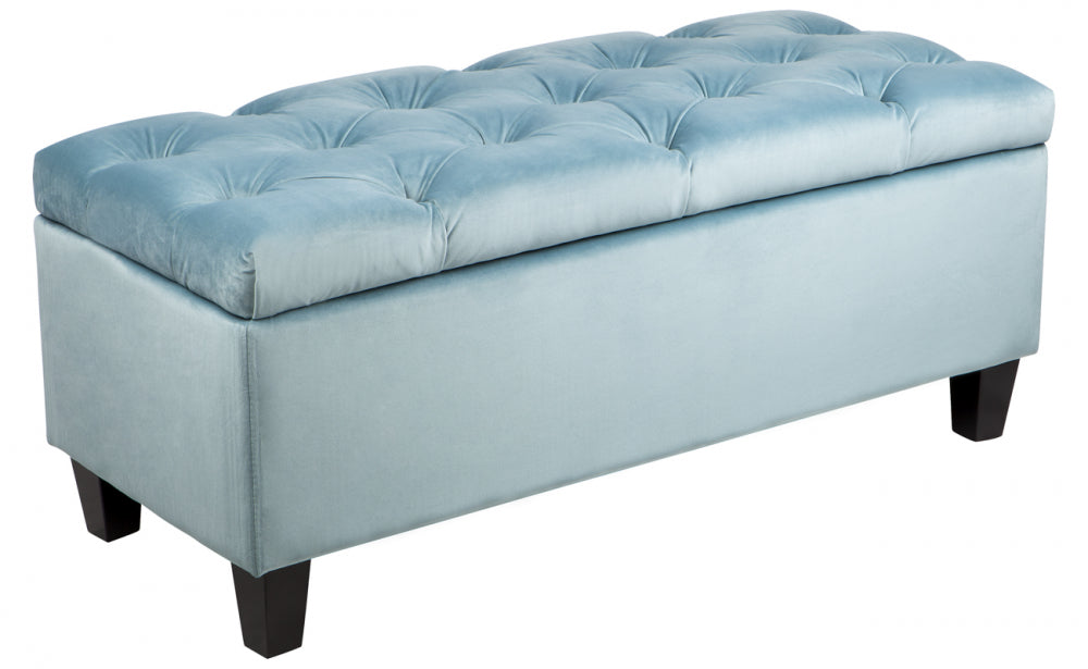 Pippa Storage Ottoman in Duck Egg Blue