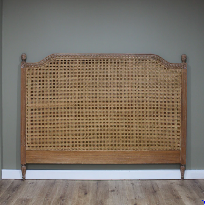 Vascalles Rattan Headboard in Oak
