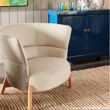 Wally High Wall Upholstered Occasional Chair