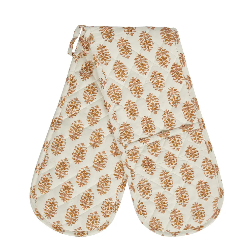 Double Oven Glove in Paisley