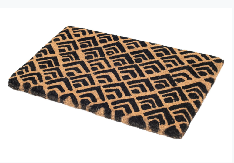 Block Print 100% Coir Doormat