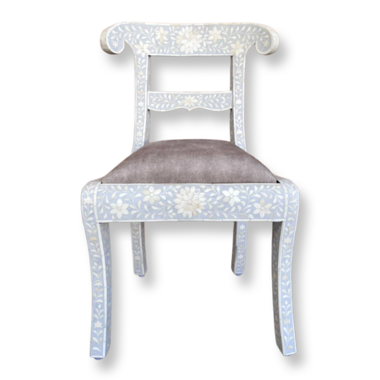 Bone Inlay Chair in Grey