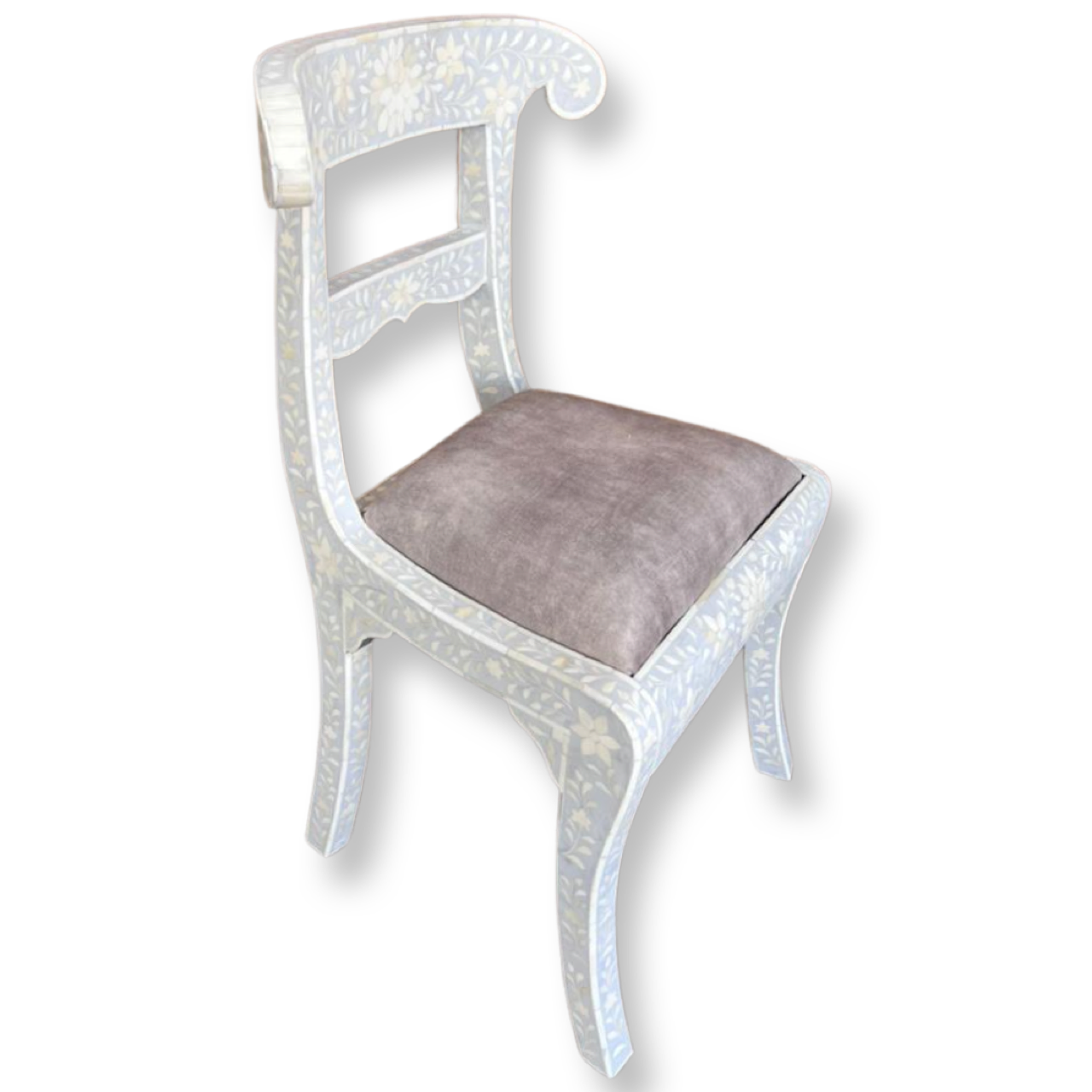 Bone Inlay Chair in Grey