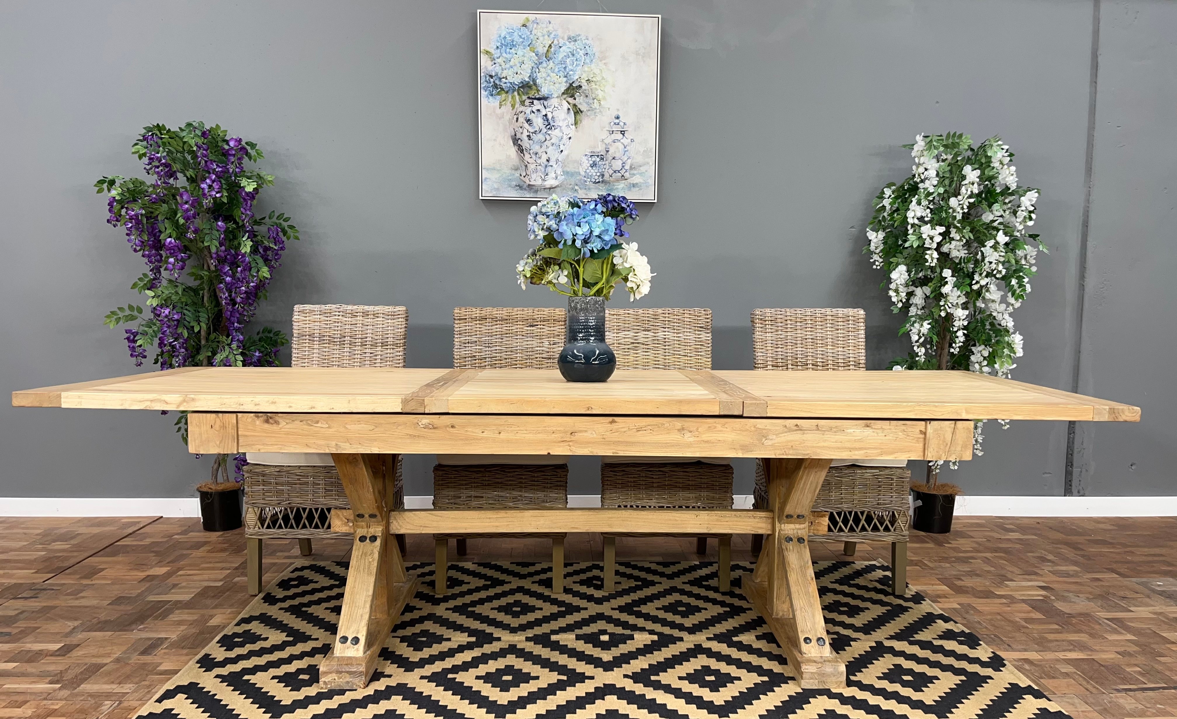 Gironde Reclaimed Elm Extension Table