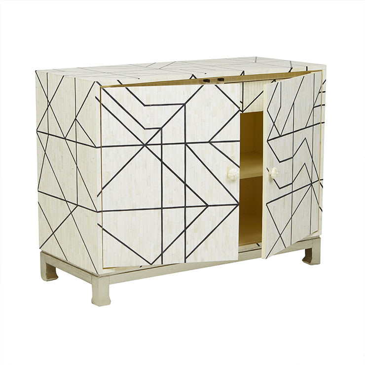 Udaipur Cabinet with Bone Inlay Feature