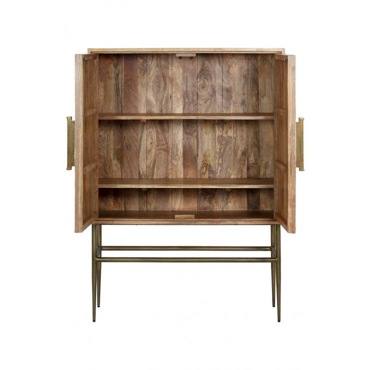 Bone Inlay Buffet with Iron Frame