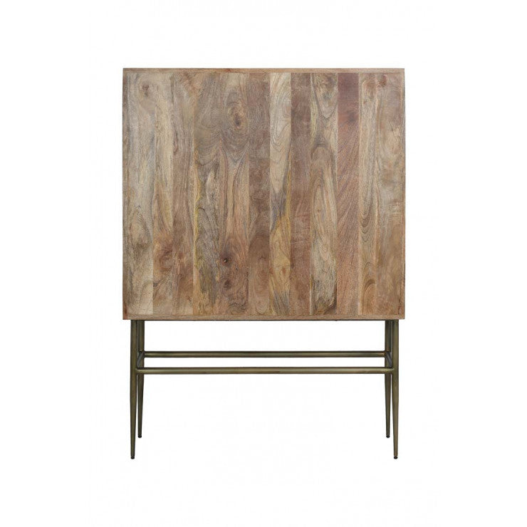 Bone Inlay Buffet with Iron Frame