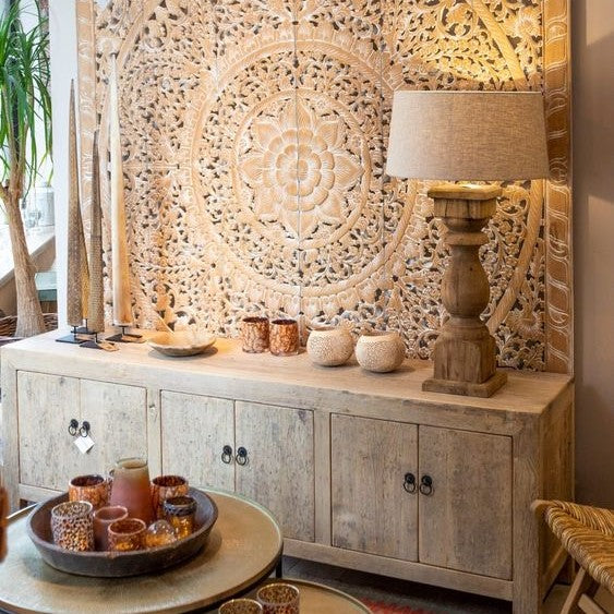 Palu Recycled Timber Four Door Sideboard