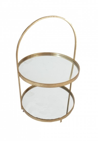 Brass & Glass  Cake Stand