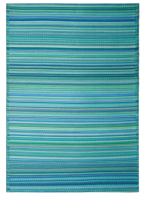 Cancun Aqua Plastic Rug