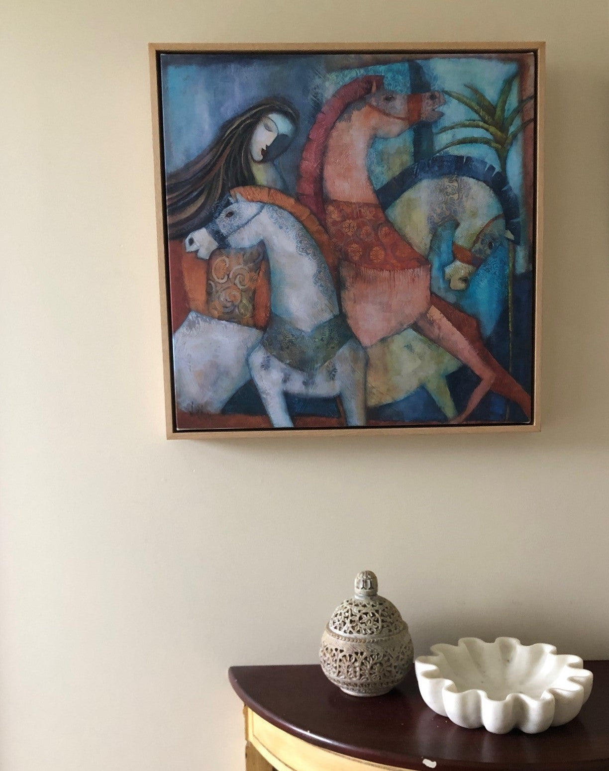 Escape the Carousel with Oak Floating Frame