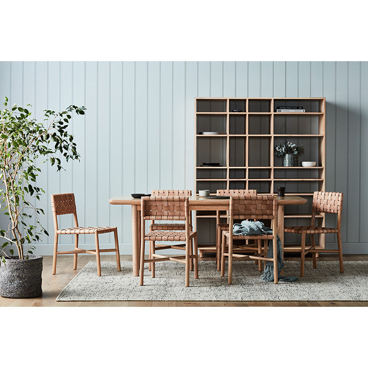 Seed Woven Leather Chair