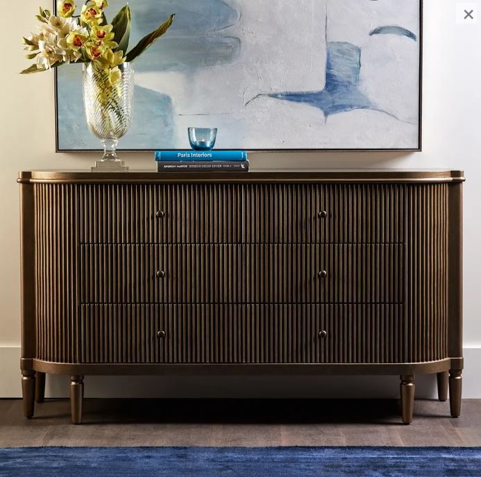 Arielle Large Chest in Gold