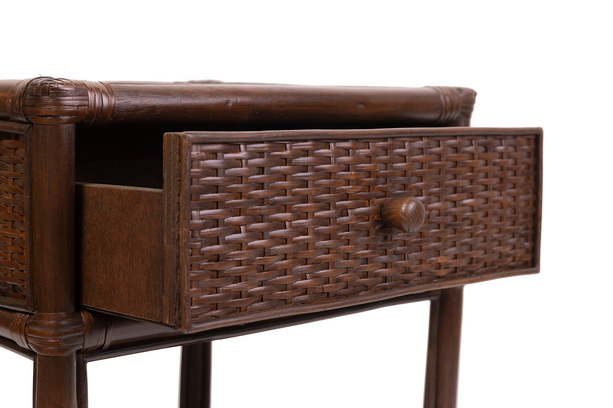 Amara Bedside in Coffee Bean - Overstock