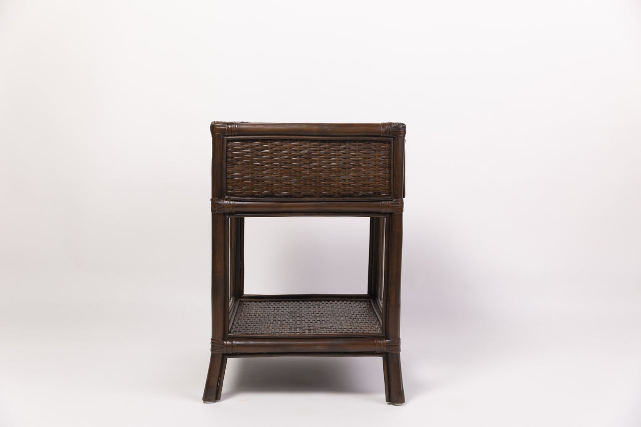 Amara Bedside in Coffee Bean - Overstock
