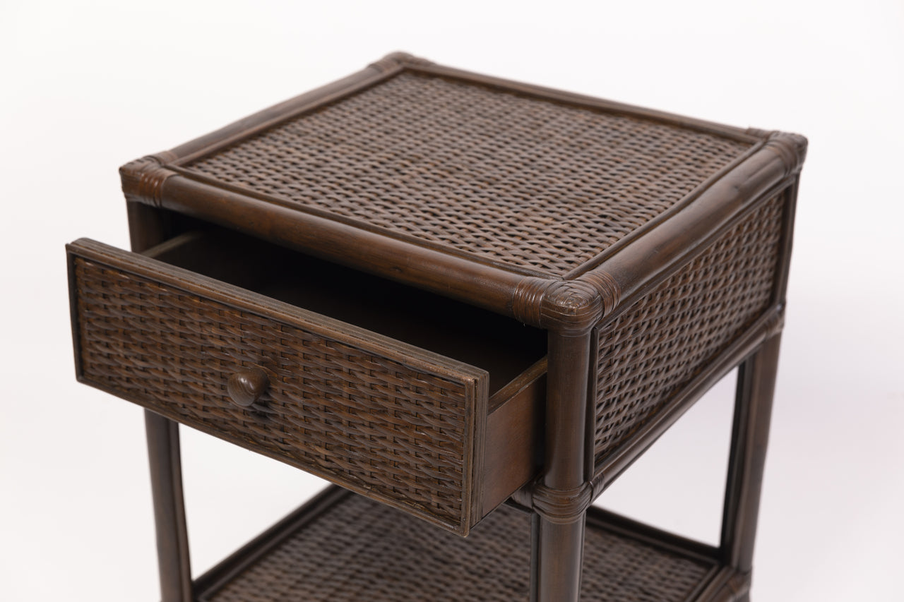 Amara Bedside in Coffee Bean - Overstock