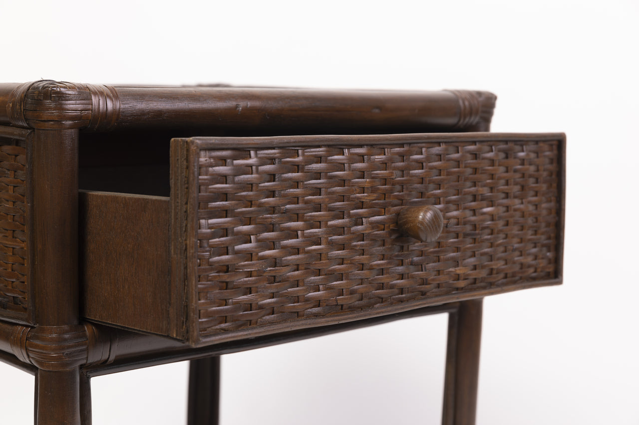 Amara Bedside in Coffee Bean - Overstock