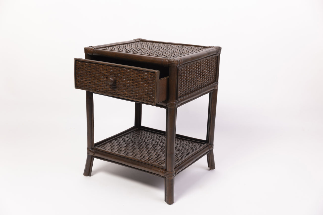 Amara Bedside in Coffee Bean - Overstock