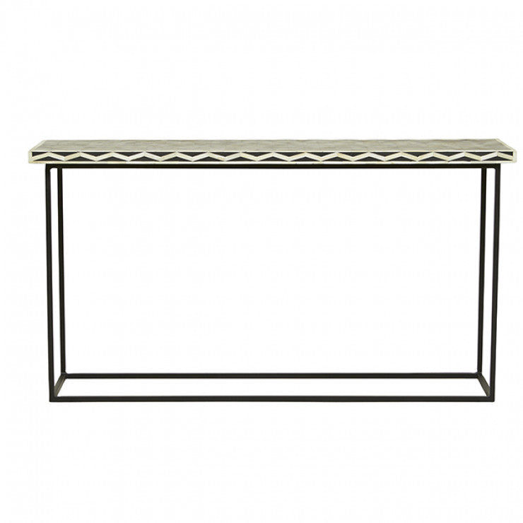 Devi Rectangular Bone Inlay Console