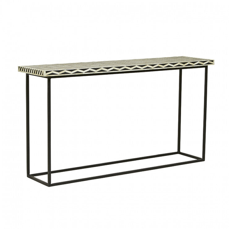 Devi Rectangular Bone Inlay Console