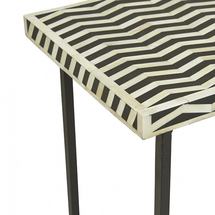 Devi Rectangular Bone Inlay Console