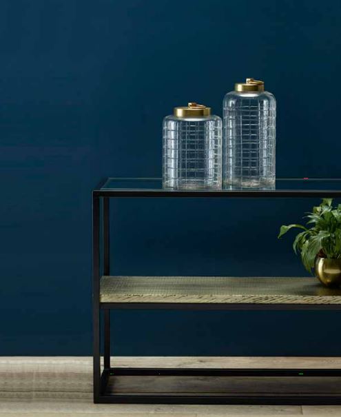 Indigo Luxe Glass Jar
