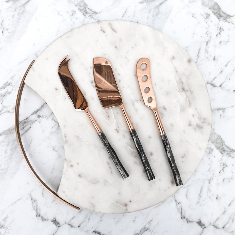 Manhattan Copper Cheese Knife Set