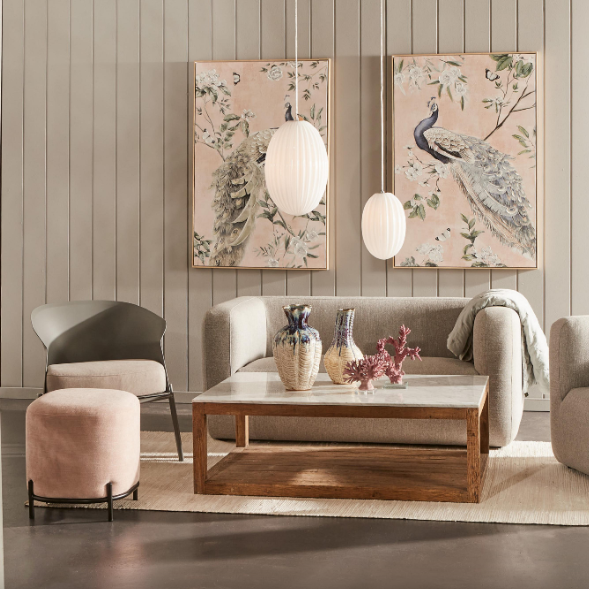 Malibu Coral on Stand Mauve