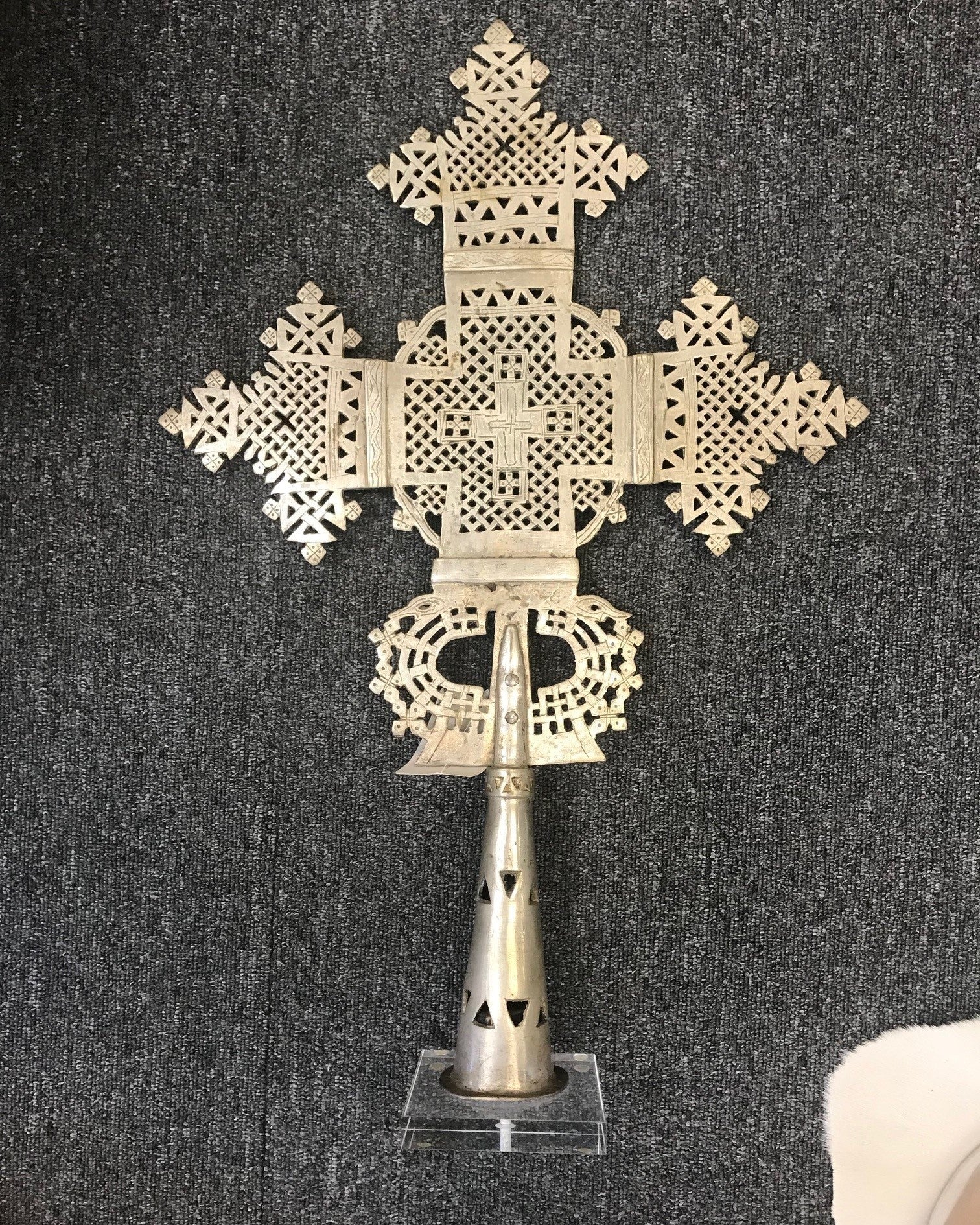 Ethiopian Cross in Silver - Extra Large
