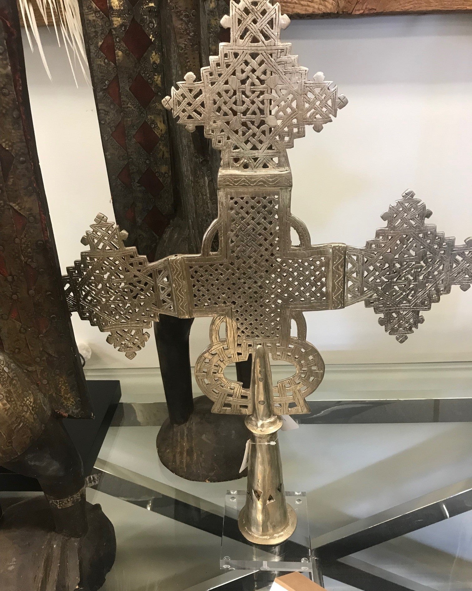 Ethiopian Cross in Silver - Extra Large