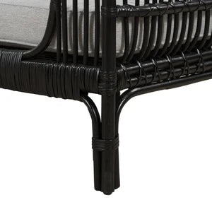 Whitehaven Rattan Daybed Black