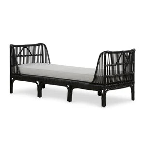 Whitehaven Rattan Daybed Black