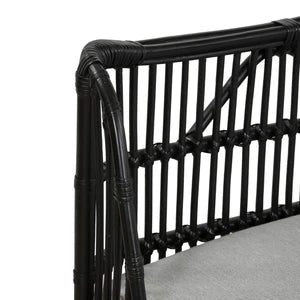 Whitehaven Rattan Daybed Black