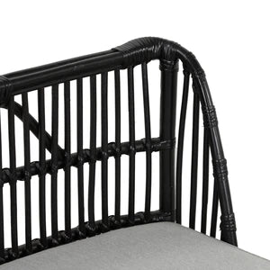 Whitehaven Rattan Daybed Black