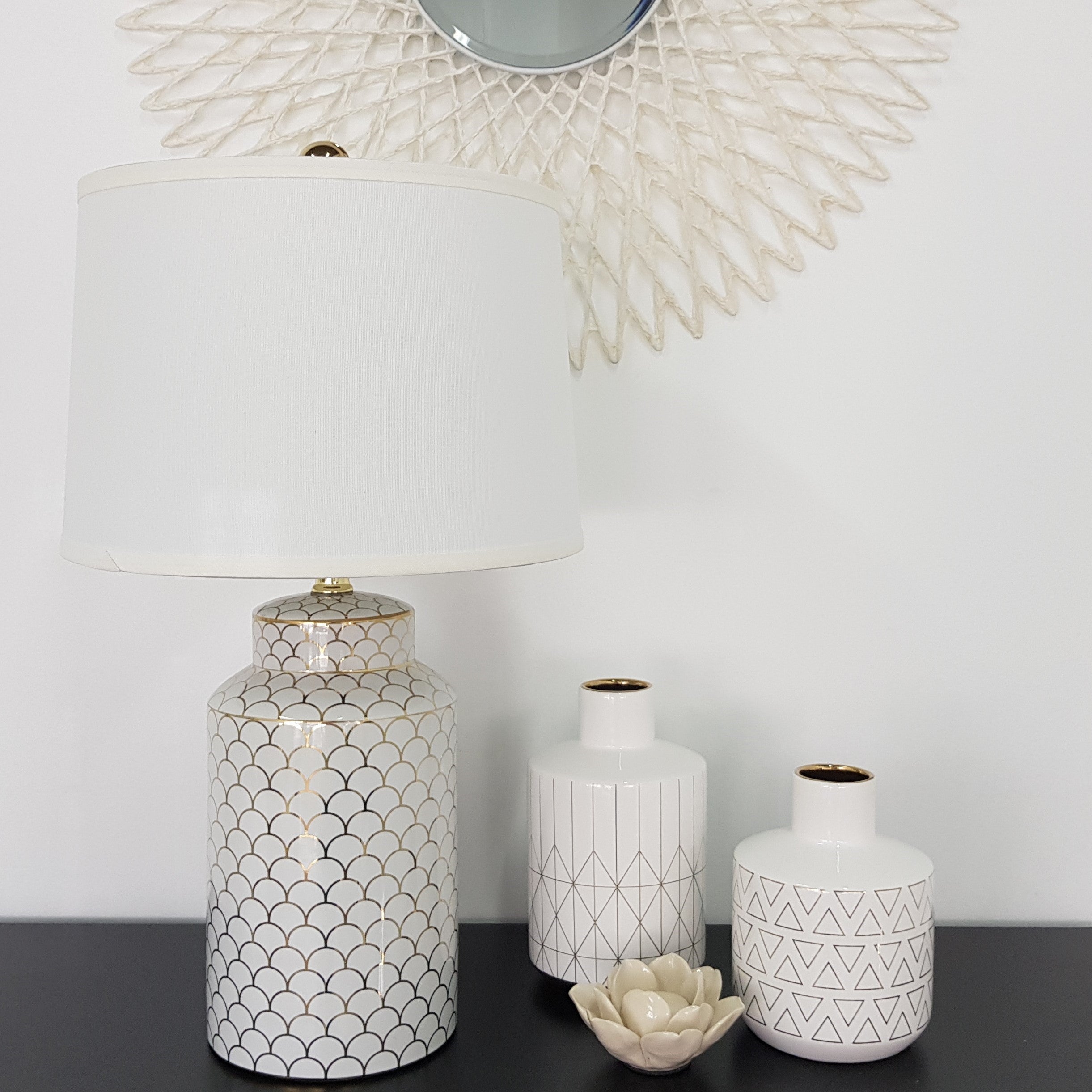 Lattice Lidded Jar