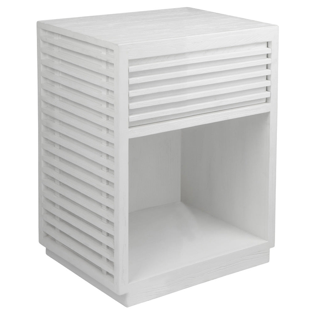 Bahama Bedside Table in White