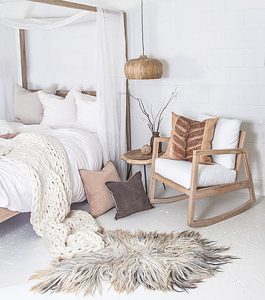 Luxury Plaid Throw - Cream