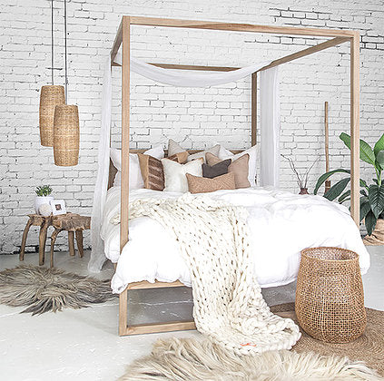 Luxury Plaid Throw - Cream