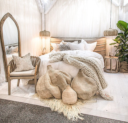 Luxury Plaid Throw - Cream