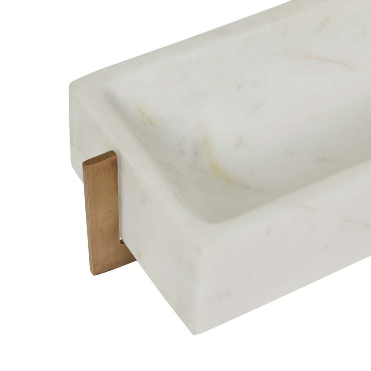 Ridge Rectangle Marble Bowl