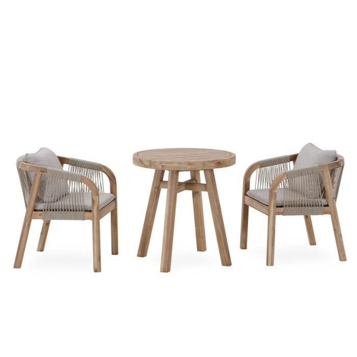 Cara Timber 3 Piece Setting