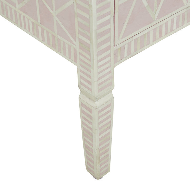 Bone Inlay 2 Door Lowboy in Celtic Grey