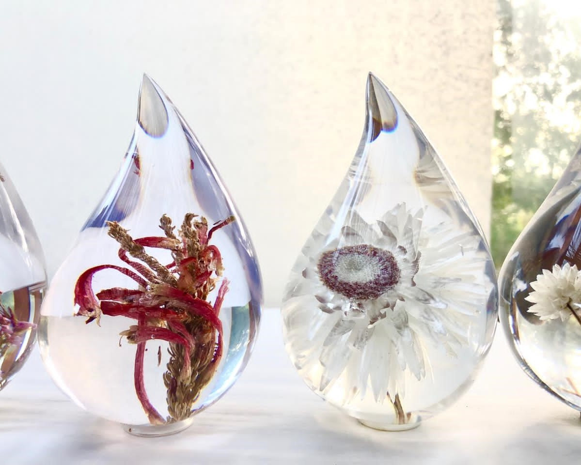Crystal Drops with Preserved Natives