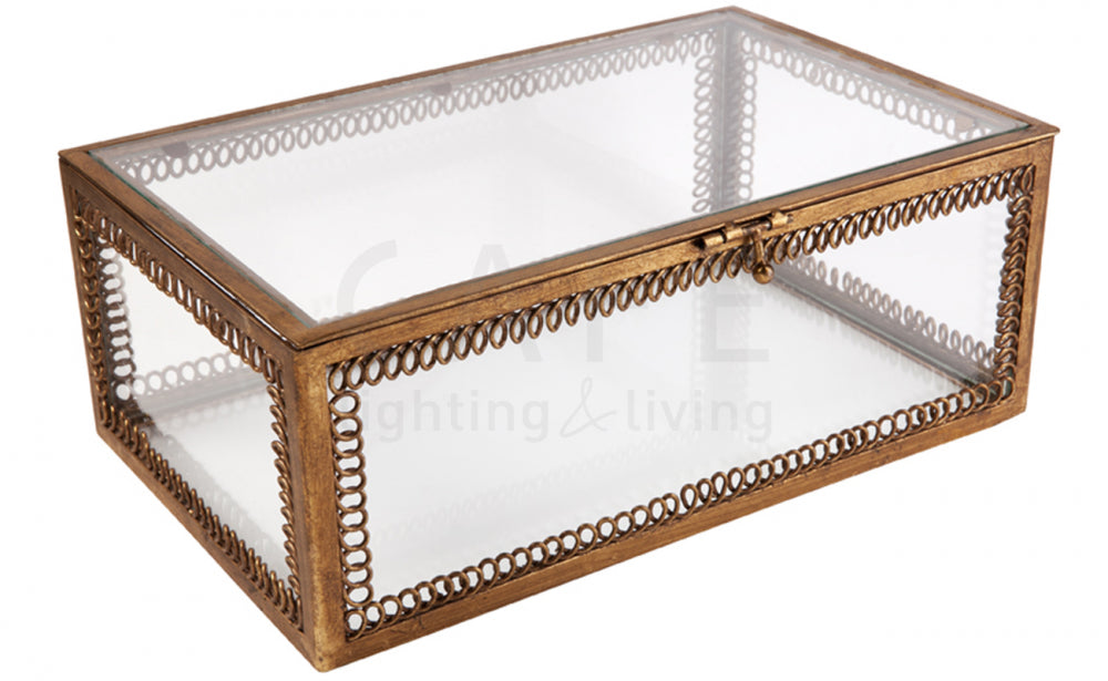 Salamanca Antique Glass Display Box