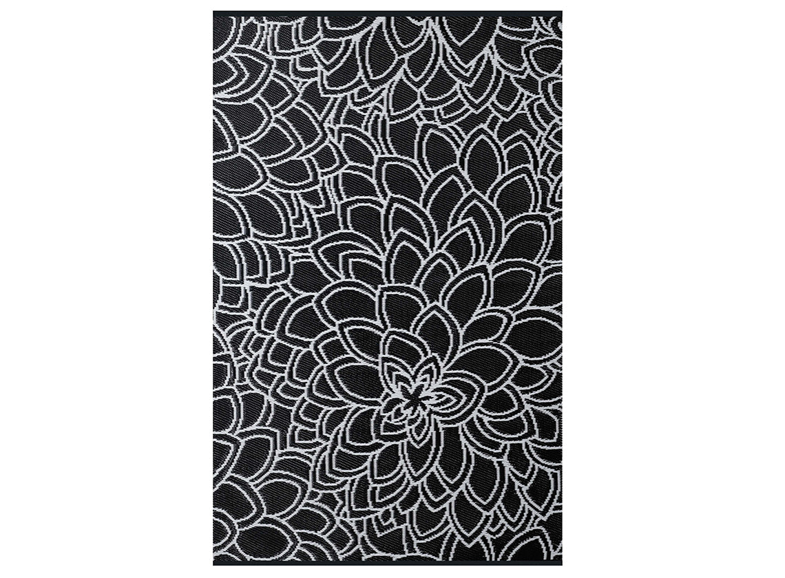 Eden Black & White Outdoor Rug
